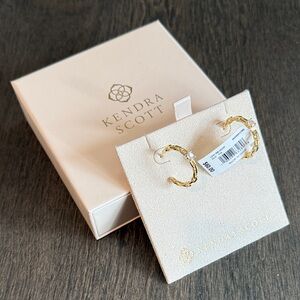 Kendra Scott Textured Gold Earrings